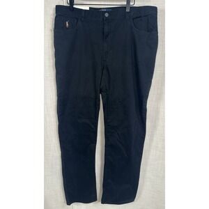 NWT Polo Ralph Lauren Men's 38x32 Black Pony Logo Classic Fit Flat Chino Pants